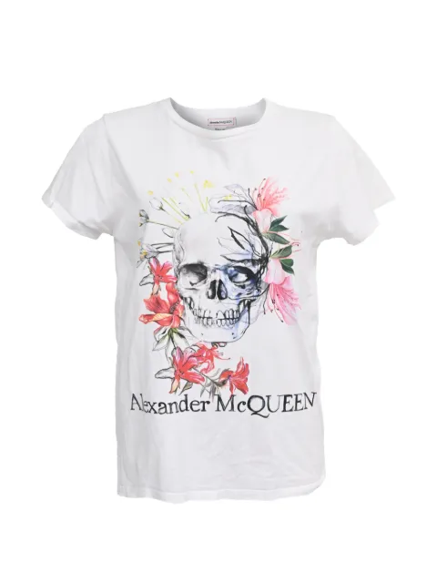 Alexander McQueen Pre-Owned 2020 skull-print T-shirt White NAPPUHKCL624875W