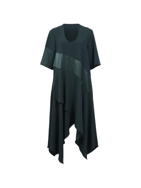 Kenzo Pre-Owned asymmetric-hem midi dress Green NAPPUHKCL454421W