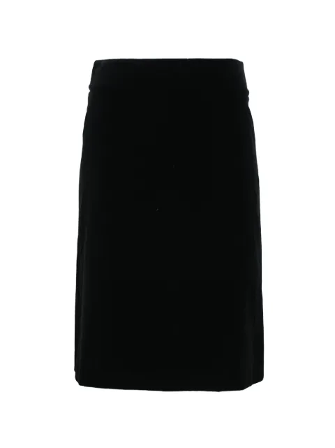 Alexander McQueen Pre-Owned velvet midi skirt Black NAPPUHKCL444060W