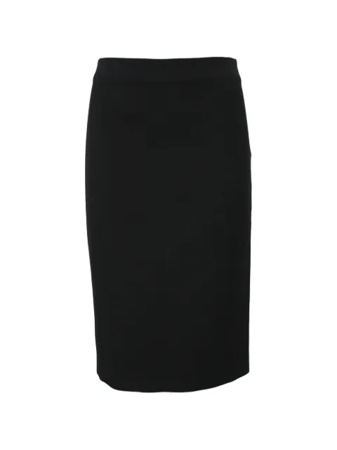 The Row Pre-Owned zip-fastening midi pencil skirt Black NAPPUHKCL444061W