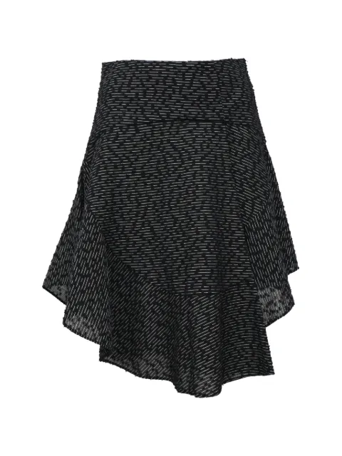 Chloé Vintage asymmetric striped mini skirt Black NAPPUHKCL491654W