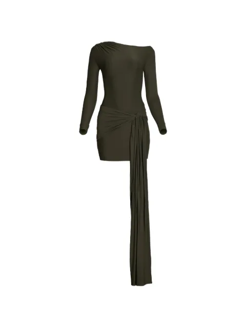 AXEL 113 Tina long-sleeve mini dress Green TINALONGSLEEVESDRESS