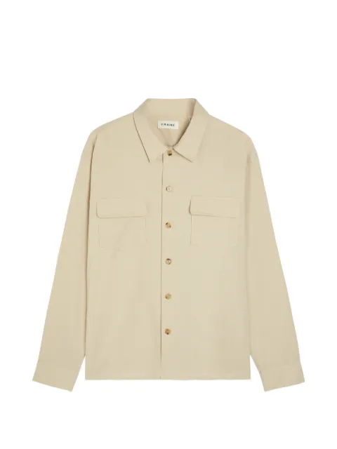 FRAME patch-pocket shirt jacket Neutrals MS26WSH021