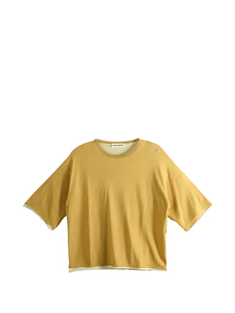 Casey Casey rolled-edge top Yellow 26FK041