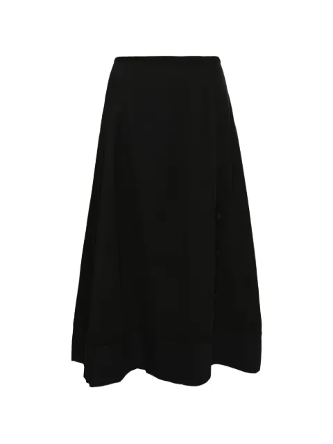 Jil Sander A-line midi skirt Black J01MA0168J76018001