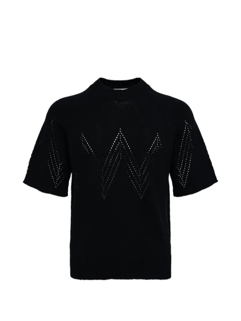 Jil Sander perforated cotton T-shirt Black J22GC0231J15462001