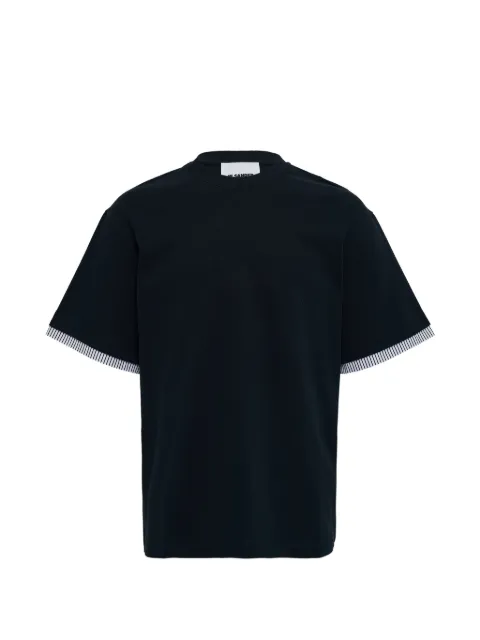 Jil Sander striped-trim T-shirt Blue J22GC0234J20256