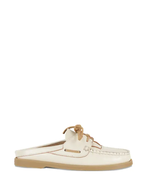Hereu slip-on leather mules Neutrals SAMUNAWFS26098