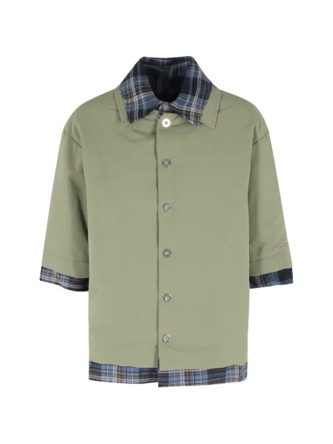 MARBELL Peggy overshirt Green BSS1002TENYL01