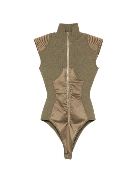 Jean Paul Gaultier ribbed-knit body Green PO040K024