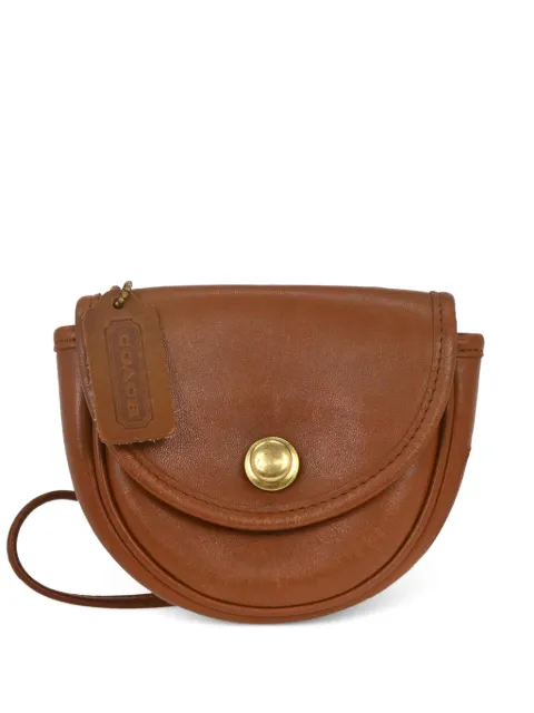 Coach 1990-2000 mini leather belt bag Brown 125777
