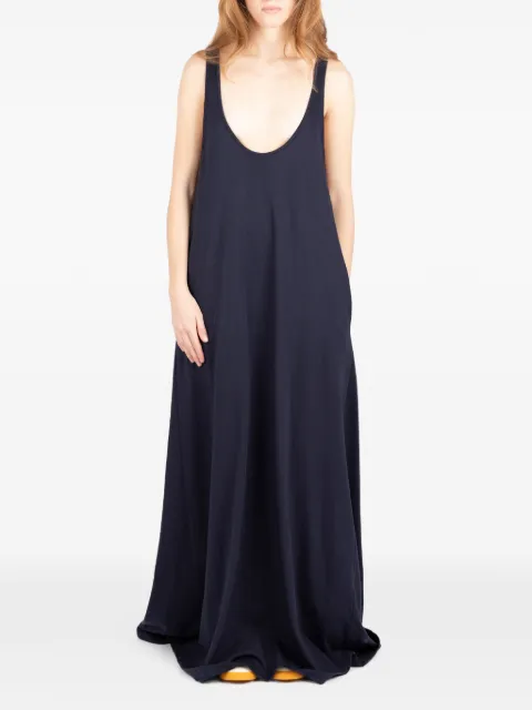 Société Anonyme U-neck sleeveless maxi dress Blue LTANKSA3W98SCN100