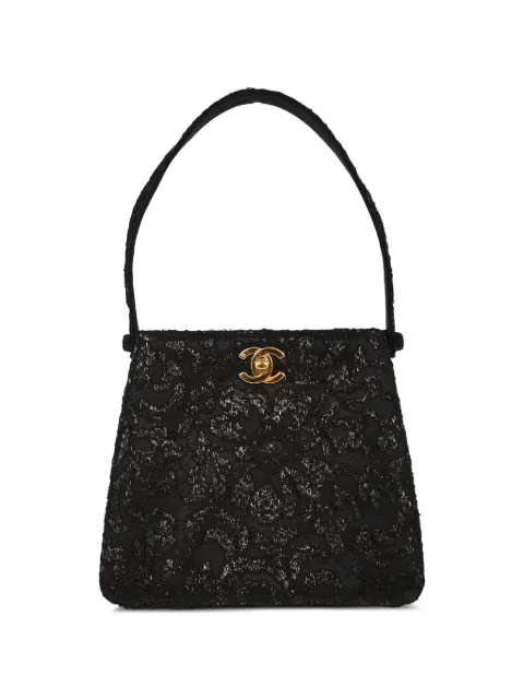 CHANEL Pre-Owned 1998 logo-detail shoulder bag Black 116612