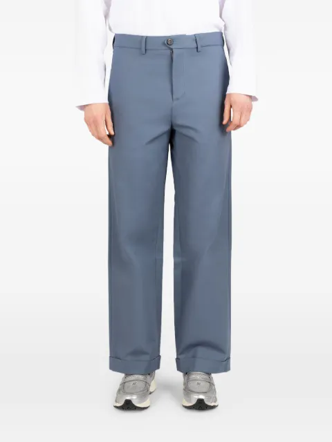 Société Anonyme Elastic Perfetto cuffed trousers Blue ELPERSA1U98SCN100