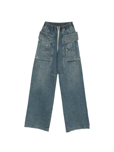 Rick Owens DRKSHDW drawstring cargo pants Blue DU01F4394DWB