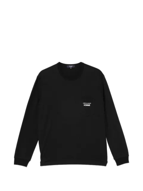 Comme des Garçons Homme chest-pocket long-sleeve T-shirt Black HQT102