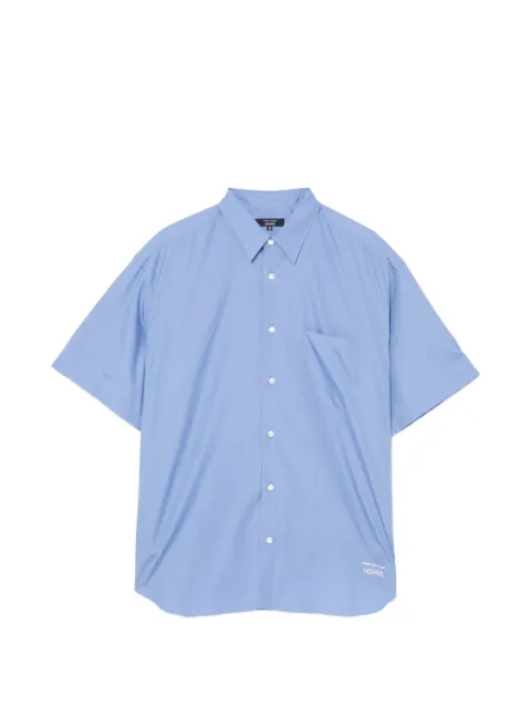 Comme des Garçons Homme logo-embroidered shirt Blue HQB103