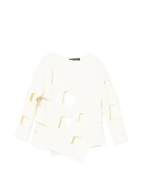 Comme des Garçons Homme Plus cut-out sweater Neutrals PQN002