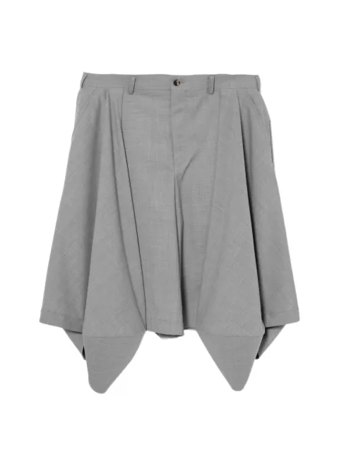 Comme des Garçons Homme Plus flapped shorts Grey PQP022