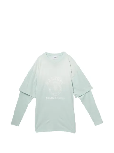 Halfboy double sleeves T-shirt Blue HS261WD001JS003