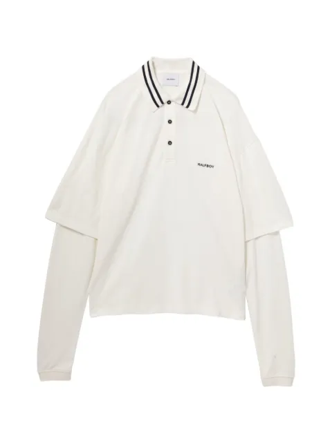 Halfboy double sleeves polo shirt Neutrals HS261WT003PK002