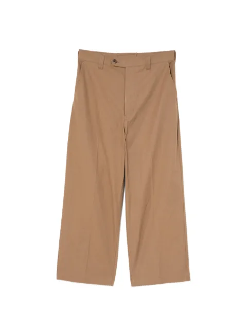 Comme des Garçons Homme cotton trousers Brown HQP002