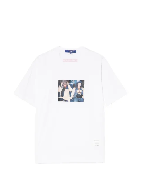 Junya Watanabe MAN portrait-print T-shirt White WQT003