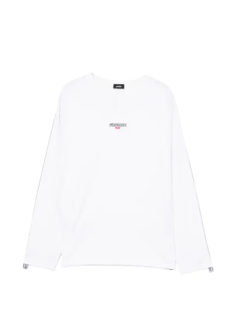 We11done logo-embroidered T-shirt White WDELT753UWHMQWHX00L