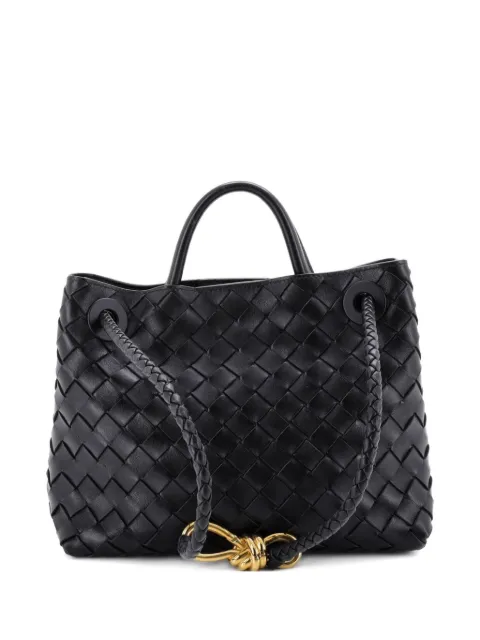 Bottega Veneta Pre-Owned Andiamo Top Handle Bag Intrecciato Nappa Small satchel Black Z31MS29HDBWJ5RBH