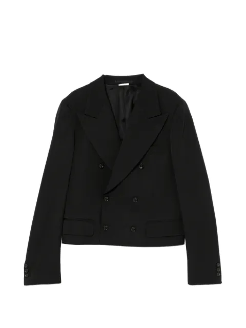 Comme des Garçons Homme Plus cropped double-breasted blazer Black PQJ048