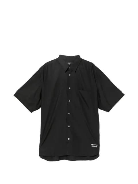 Comme des Garçons Homme logo-embroidered shirt Black HQB103