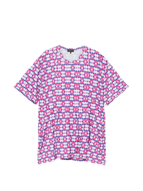 Comme des Garçons Homme Plus geometric-print T-shirt Pink PQT004