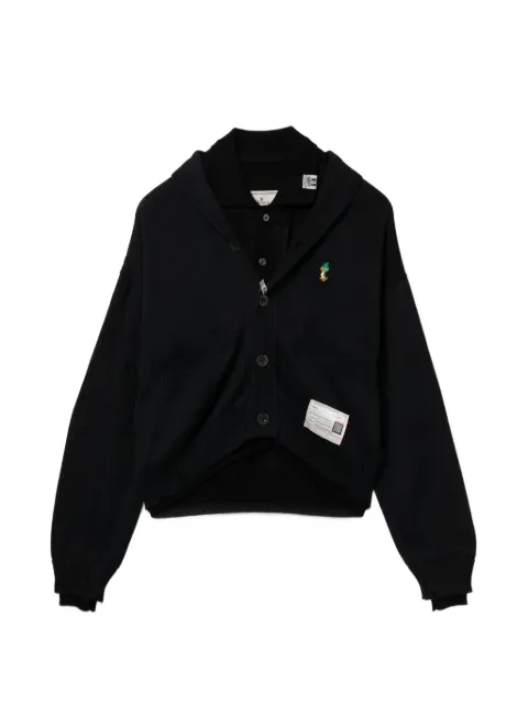 Maison MIHARA YASUHIRO layered cardigan Black B16CD521