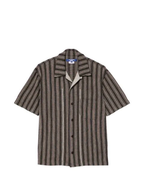 Junya Watanabe MAN striped shirt Brown WQT010