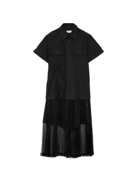 Toga Typewriter mesh dress Black TOGDSFH23426QBKX036