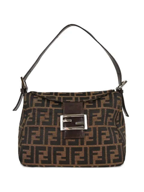 Fendi Pre-Owned 2000 Zucca-pattern shoulder bag Brown 116544