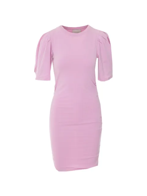MARANT ÉTOILE Mylda balloon-sleeve crew-neck midi dress Pink RO1038FAA1N41I40PI