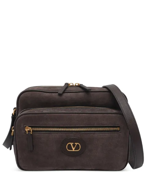 Valentino Garavani small Antibes suede cross body bag Brown YB0S96UEX