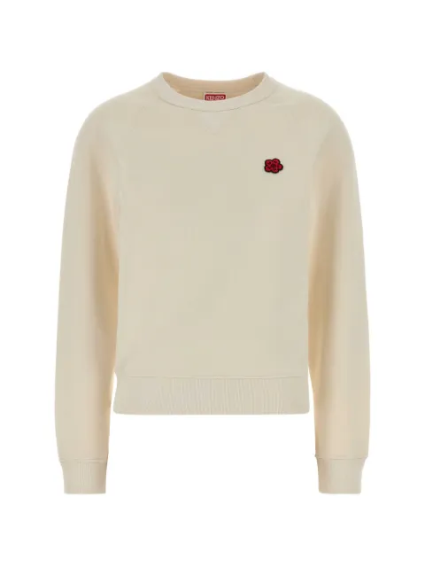 Kenzo appliqué cotton sweatshirt Neutrals FG52SW2114MJ