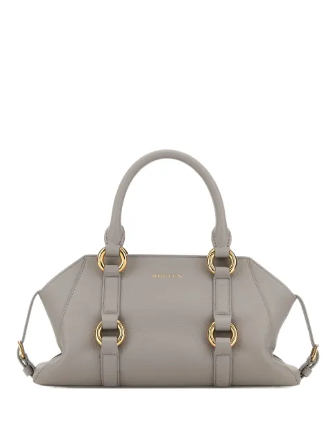 Alexander McQueen small Farringdon ring leather tote bag Grey 8515961VDEB