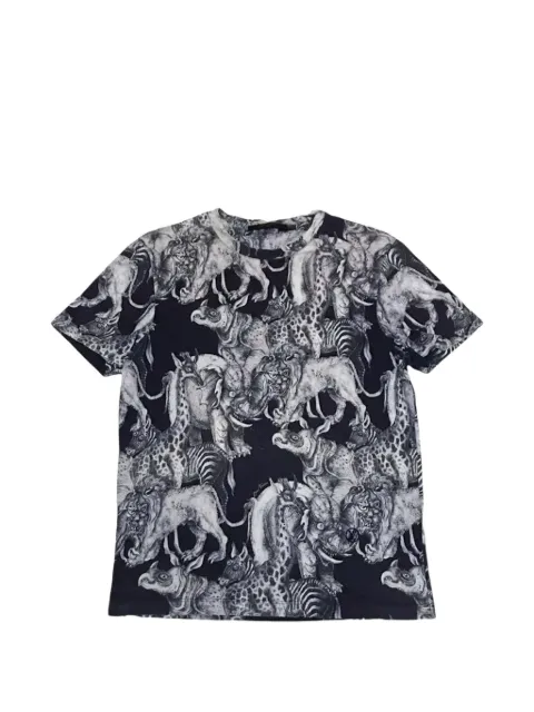 Louis Vuitton Pre-Owned chapman brothers animals short-sleeve T-shirt Black 1AI3M