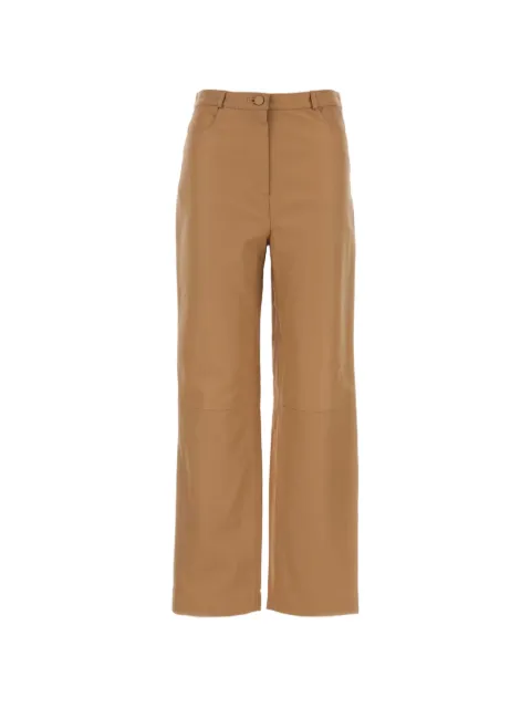 LouLou de Saison leather trousers Neutrals COBELDS
