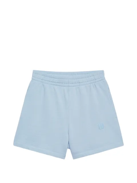 ANINE BING framed monogram kam shorts Blue A0512104