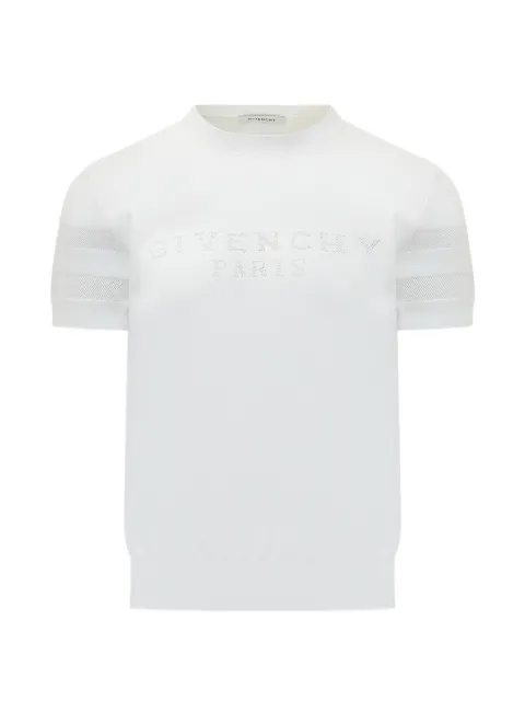 Givenchy mesh panel sweater White BM90WJ4YPA