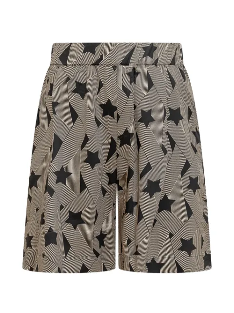 A Paper Kid star-print bermuda shorts Black S6PKMABE117