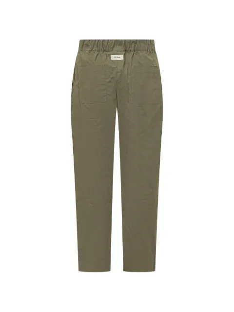 A Paper Kid logo-patch trousers Green S6PKMAPA004