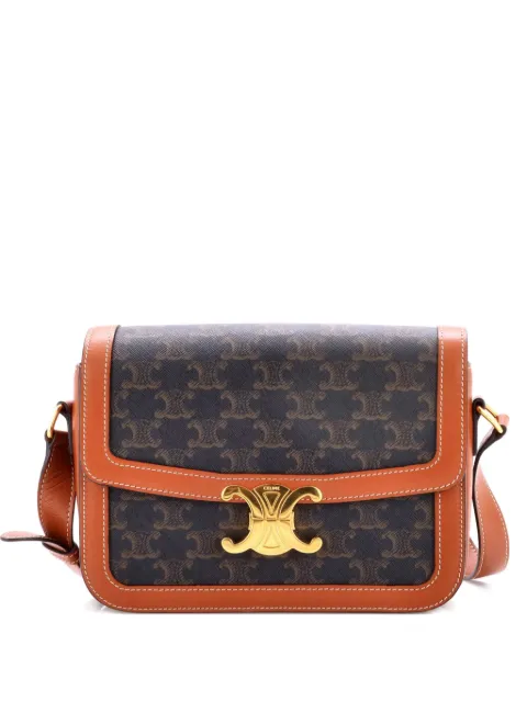 Celine Pre-Owned Triomphe Triomphe Coated Canvas Medium shoulder bag Brown GP9EJN1KYL9J9HMM
