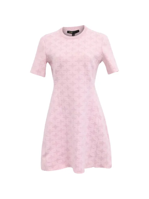 Maje patterned-jacquard mini dress Pink NAPPUHKCL594782W