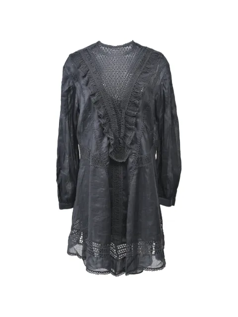 Isabel Marant Vintage Rowina ruffled mini dress Black NAPPUHKCL509566W
