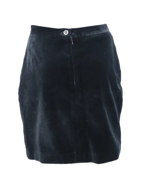 JOSEPH velvet pencil mini skirt Black NAPPUHKCL498289W